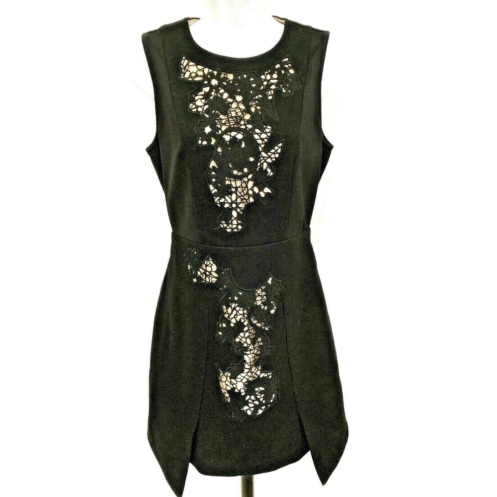 Tibi Dress Sheath Black Silk Lined NWT Wool Dress D3